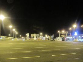 Arrivé sur le parking du Ferry.